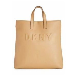 DKNY brown leather tote bag
